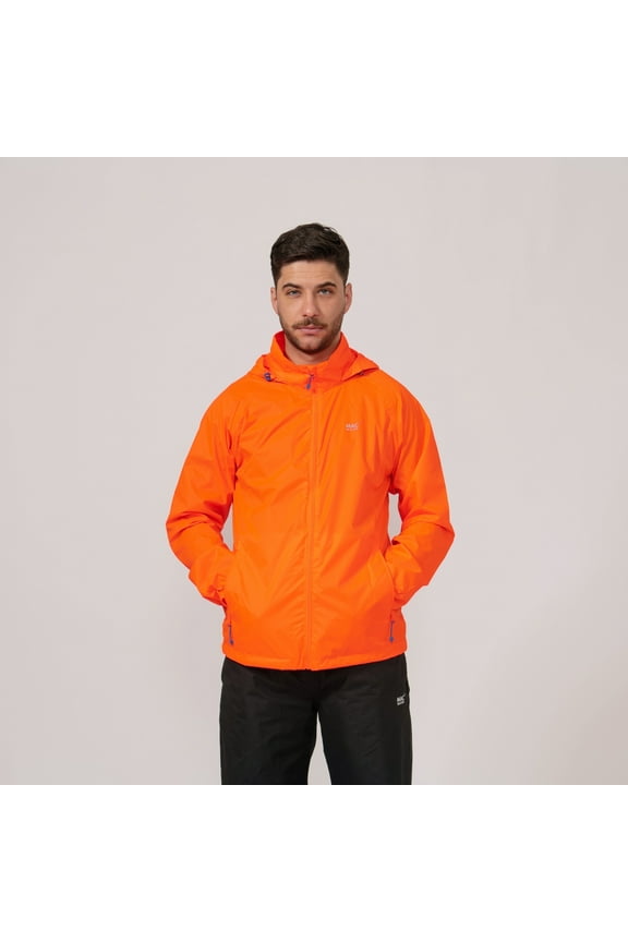 - Origin II - Waterproof Packable Jacket for Men & Women - Neon Orange - S