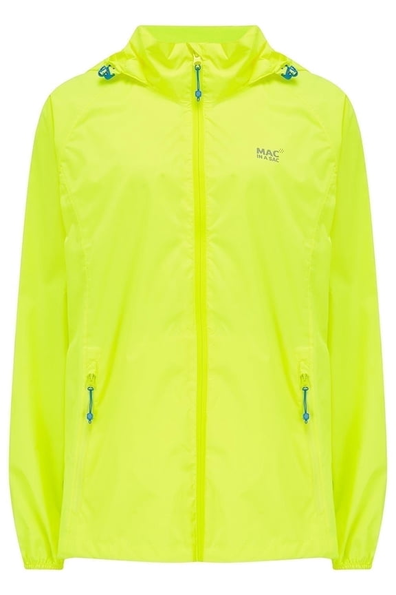 - Origin II - Waterproof Packable Jacket for Men & Women - Neon Yellow - M