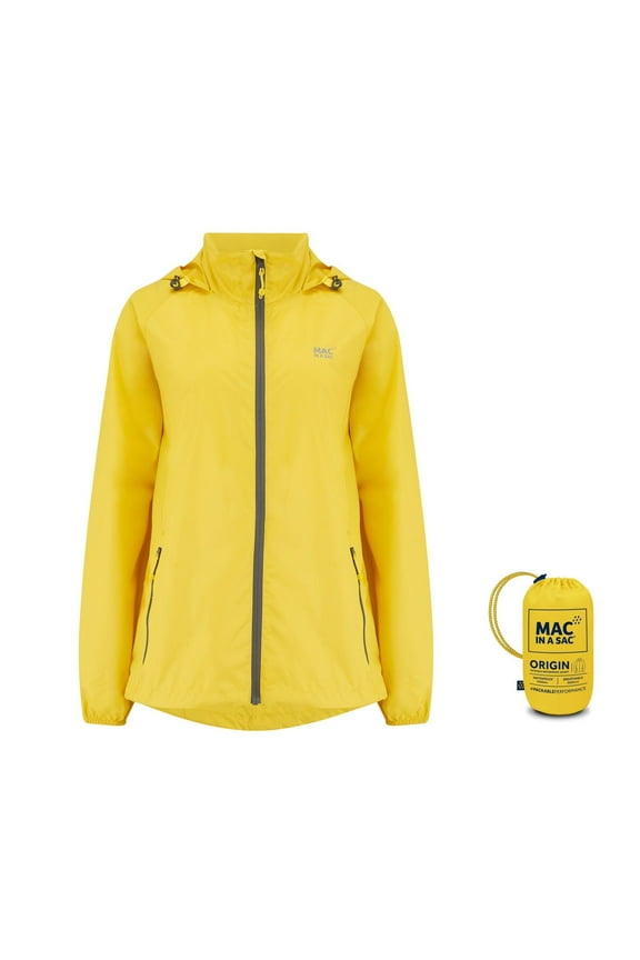 - Origin II - Waterproof Packable Jacket for Men & Women - Yellow - XXS