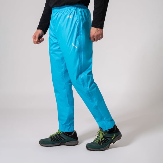 Mac in a Sac - Origin Packable Full Zip Waterproof Overtrousers - Neon Blue - XL