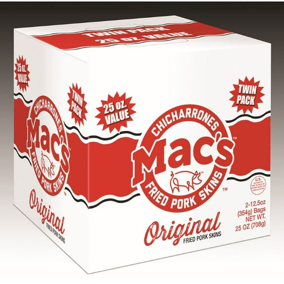 Mac's Original Pork Skins Twin Pack, 25 oz.