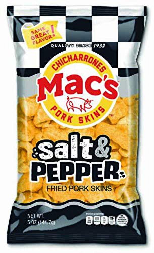 Mac’s Salt & Pork Skins Low Carb, Keto Friendly Snack Crunchy