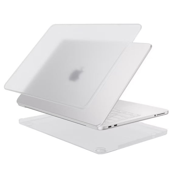 for MacBook Neo 13 In Matte Clear Laptop Case, Frosted Hard Shell Protective Cover with Anti-Slip Feet, Snap-On Lightweight Case, Scratch Resistant & Ventilated Design