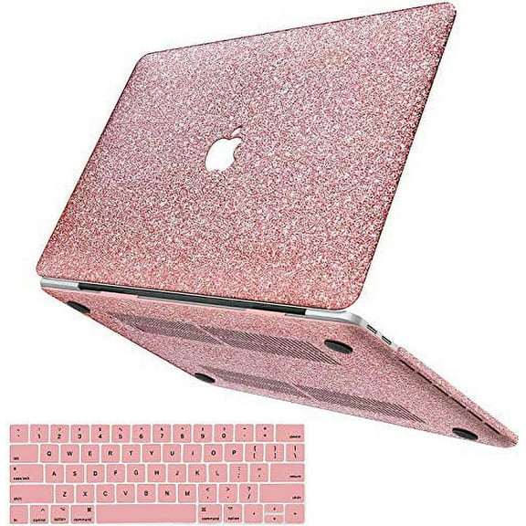 MacBook Pro 13 Inch Case 2019 2018 2017 2016 Release A2159/A1989/A1706/A1708, Anban Glitter Bling Smooth Shell Slim Snap On Case with Keyboard Cover Compatible for Mac Pro 13 with/Without Touch Bar