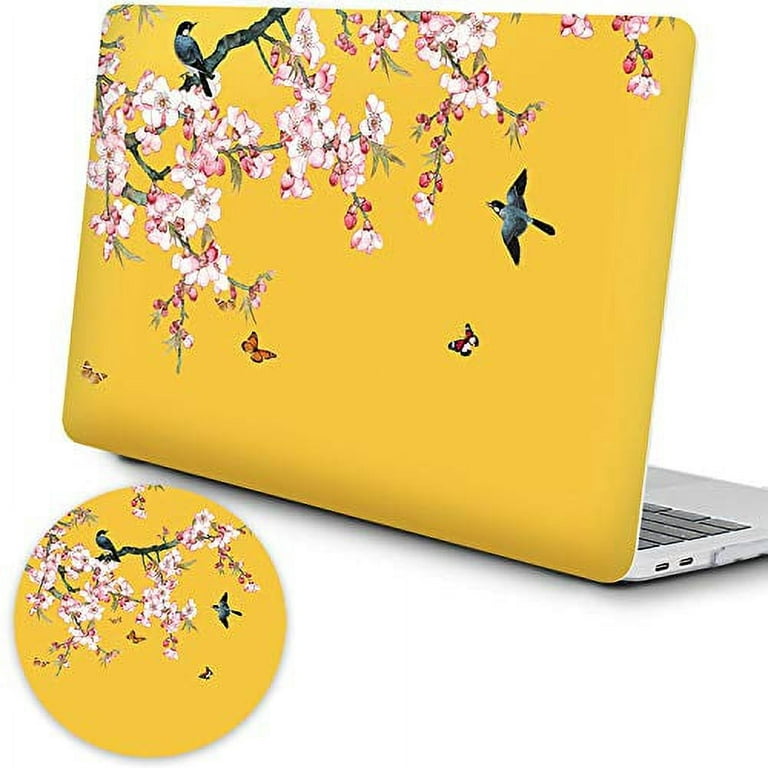 Jeg klager bleg gaffel MacBook Pro 13 inch Case 2019 2018 2017 2016 Release A2159 A1989 A1706  A1708 with/Without Touch Bar,Plastic Hard Shell Case Cover with Mouse Pad, Apple  MacBook Pro 13 Accessories ,Yellow Birdy Floral - Walmart.com