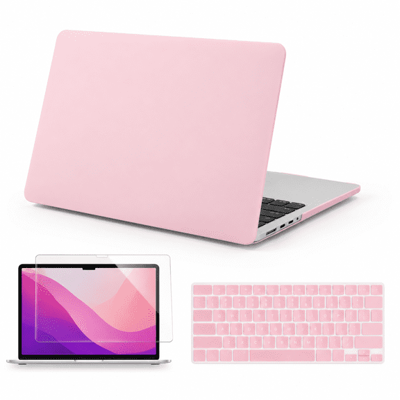 MacBook Pro 14 Inch Hardshell Case 2026-2021 M5 M4 M3 M2 M1 Rose Quartz