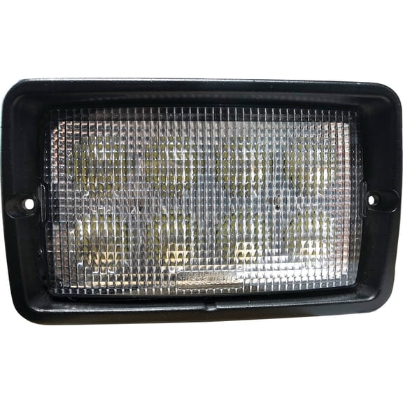 MacDon John Deere LED Cab Headlight Compatible with M100 M150 M200 9250 9350 9352 W110 W150 W155 Windrower 40W 3000 Lumen Flood Plug and Play AFH209736