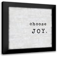 thumbnail image 1 of MacDowell, Jamie 12x12 Black Modern Framed Museum Art Print Titled - Choose Joy, 1 of 5