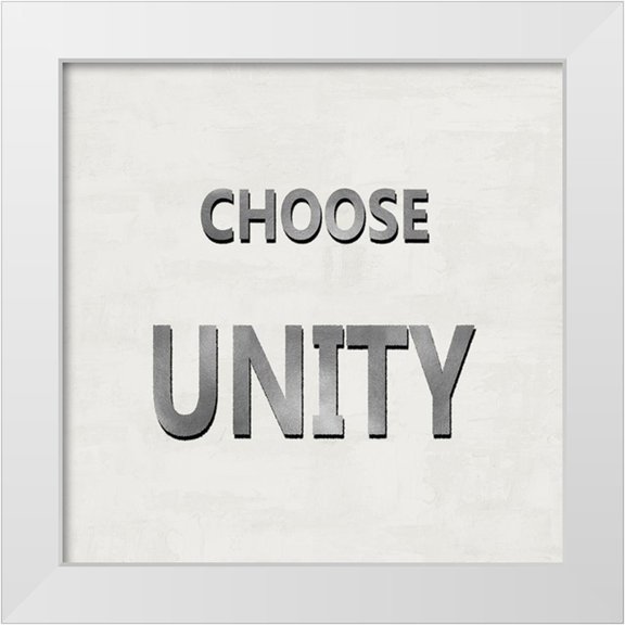 MacDowell, Jamie 12x12 White Modern Wood Framed Museum Art Print Titled - Choose Unity