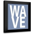 thumbnail image 1 of MacDowell, Jamie 12x14 Black Modern Framed Museum Art Print Titled - Wave Blue, 1 of 5