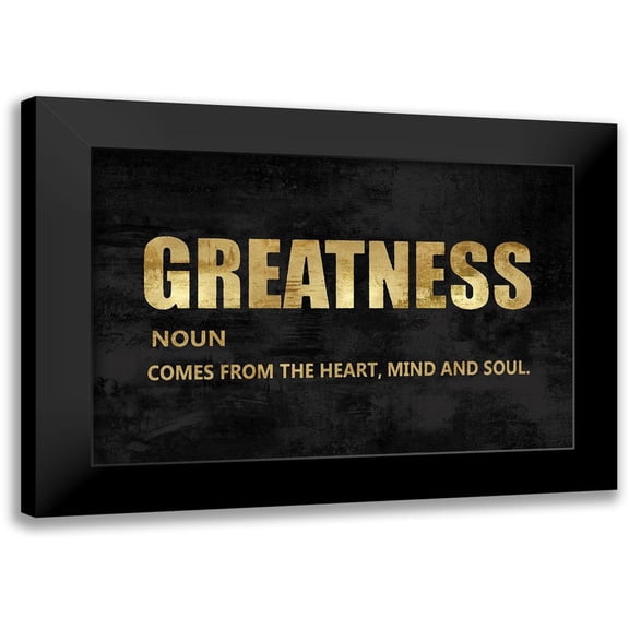 MacDowell, Jamie 14x11 Black Modern Framed Museum Art Print Titled - Greatness in Gold