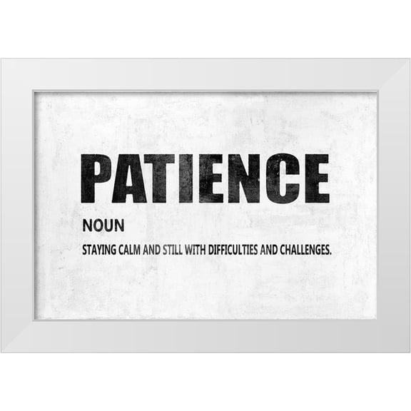 MacDowell, Jamie 14x11 White Modern Wood Framed Museum Art Print Titled - Patience
