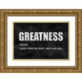 thumbnail image 1 of MacDowell, Jamie 18x13 Gold Ornate Wood Framed with Double Matting Museum Art Print Titled - Greatness on Black, 1 of 4