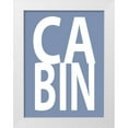 thumbnail image 1 of MacDowell, Jamie 19x24 White Modern Wood Framed Museum Art Print Titled - Cabin Blue, 1 of 4