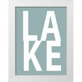 thumbnail image 1 of MacDowell, Jamie 19x24 White Modern Wood Framed Museum Art Print Titled - Lake Aqua, 1 of 4