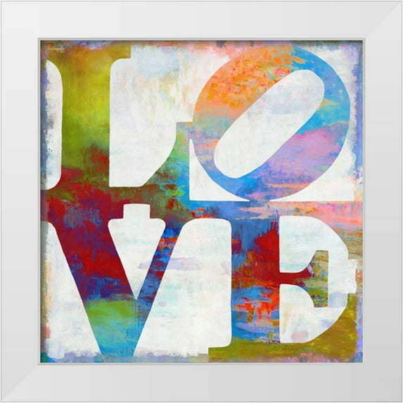 MacDowell, Jamie 20x20 White Modern Wood Framed Museum Art Print Titled - Love In Color