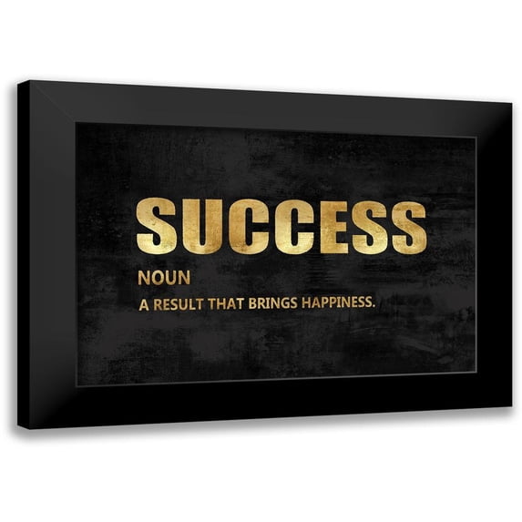 MacDowell, Jamie 24x17 Black Modern Framed Museum Art Print Titled - Success in Gold
