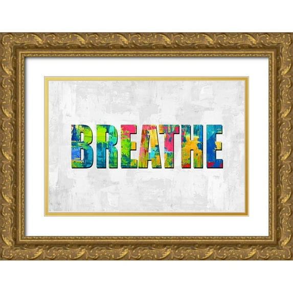 MacDowell, Jamie 32x23 Gold Ornate Wood Framed with Double Matting Museum Art Print Titled - Breathe in Color