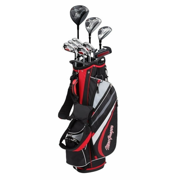 MacGregor Golf DCT4000 Golf Clubs Set with Bag, Mens Right Hand (9 Clubs / 13 Pieces), Graphite/Steel, Regular