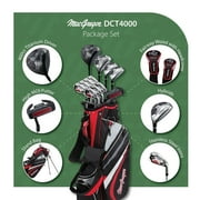 MacGregor Golf DCT4000 1 Inch Longer Golf Clubs Set with Bag, Mens Right Hand 12 Clubs / 16 Pieces, Graphite/Steel, Regular