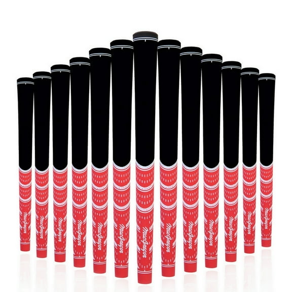 MacGregor Golf MACTEC 13pc Golf Grips Bundle, Black/Red