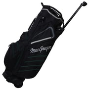 MacGregor Golf VIP Cart Bag with Built In Wheels / Handle, 14 Way Divider, Black/Dark Green