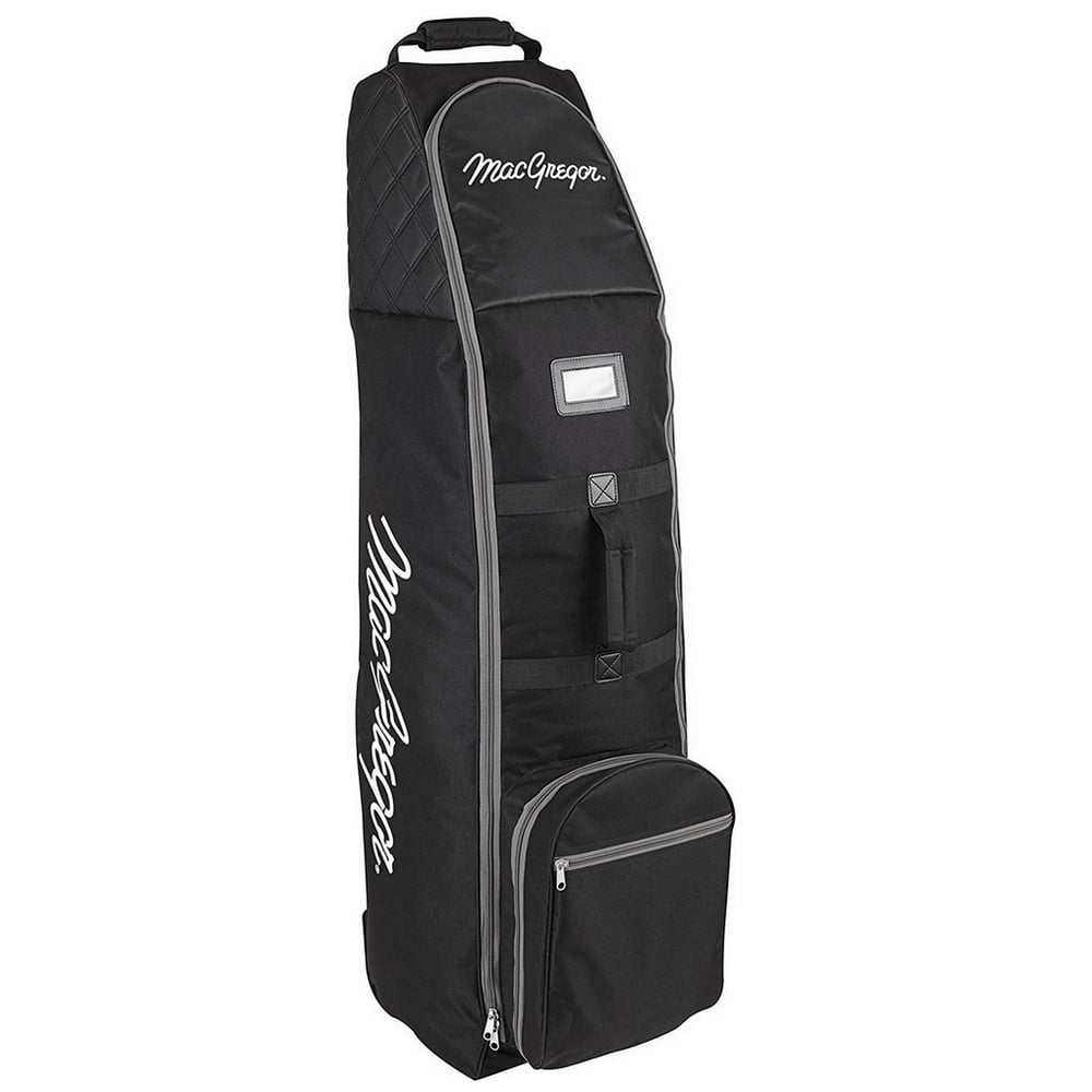 MacGregor Golf VIP Deluxe Wheeled Golf Travel Cover / Flight Bag- Black/Silver