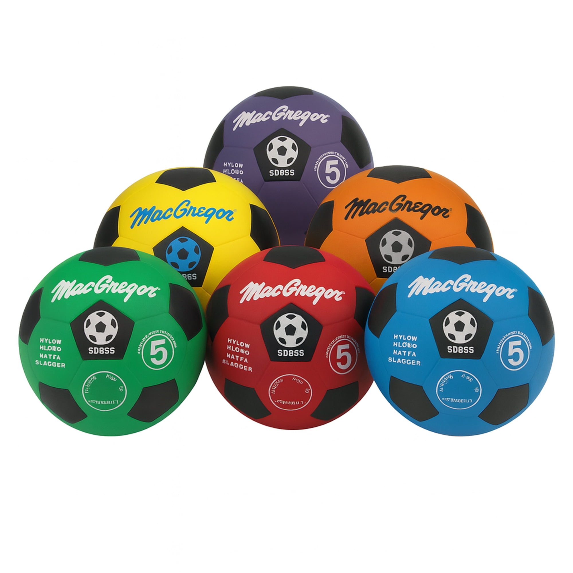 MacGregor MCSBR402 Rubber Soccerballs, Blue - Size 4