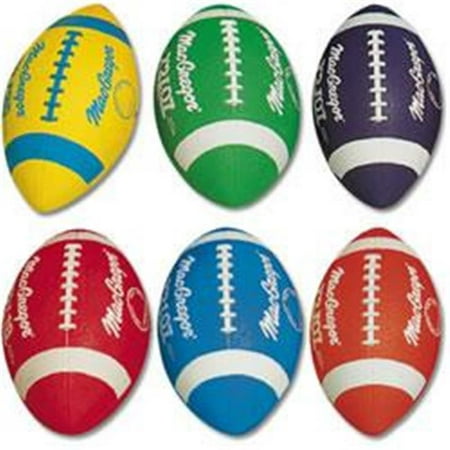 MacGregor® Multi-Color Official Size Footballs - Rainbow Set of 6