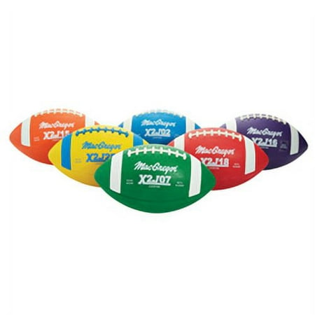 MacGregor Multi-Colored Junior Rubber Footballs, 6-Pack