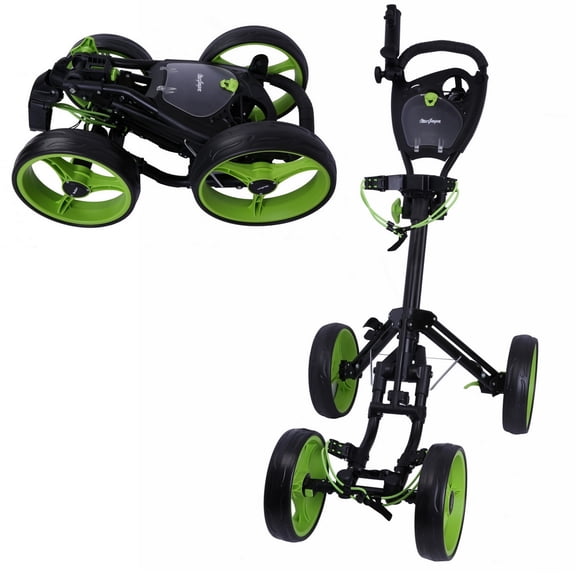 MacGregor Response Deluxe 4 Wheel Golf Cart- Black/Green