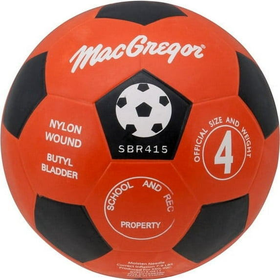 Macgregor® Rubber Soccerballs-Color:Orange,Size:4