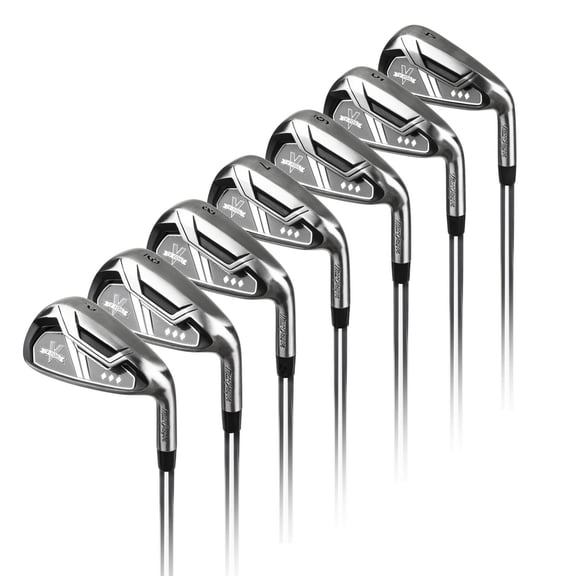 MacGregor V-Foil Stainless Steel Iron Set 4-PW with Steel Shafts, Mens Right Hand, Regular