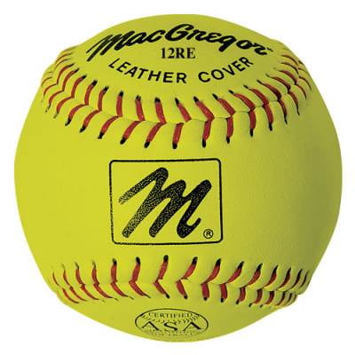 MacGregor X44RE 11" Slow-Pitch Softball, Yellow