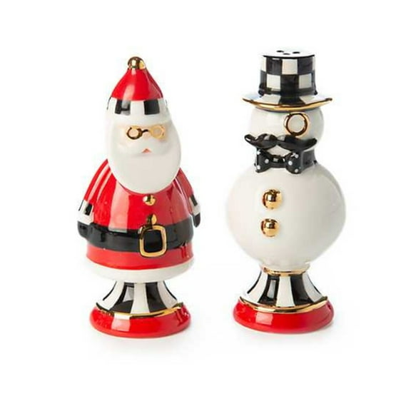 MacKenzie-Childs Checkmate Duo Salt and Pepper Set