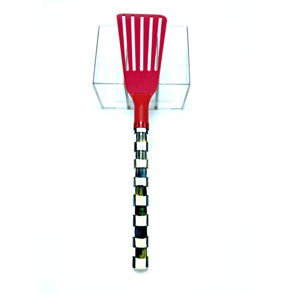 MacKenzie-Childs Courtly Check Fish Spatula - Red