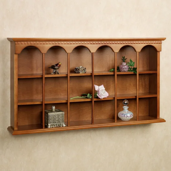 MacKenzie Wall Curio Shelf Windsor Oak
