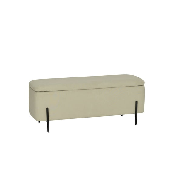 MacLaren Upholstered Storage Bench Mint Frost Green