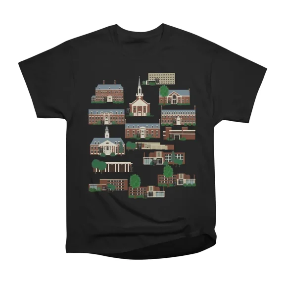 MacMurray College Campus Buildings T-Shirt Tee Gift For Him Merch For Her Apparel For Frie