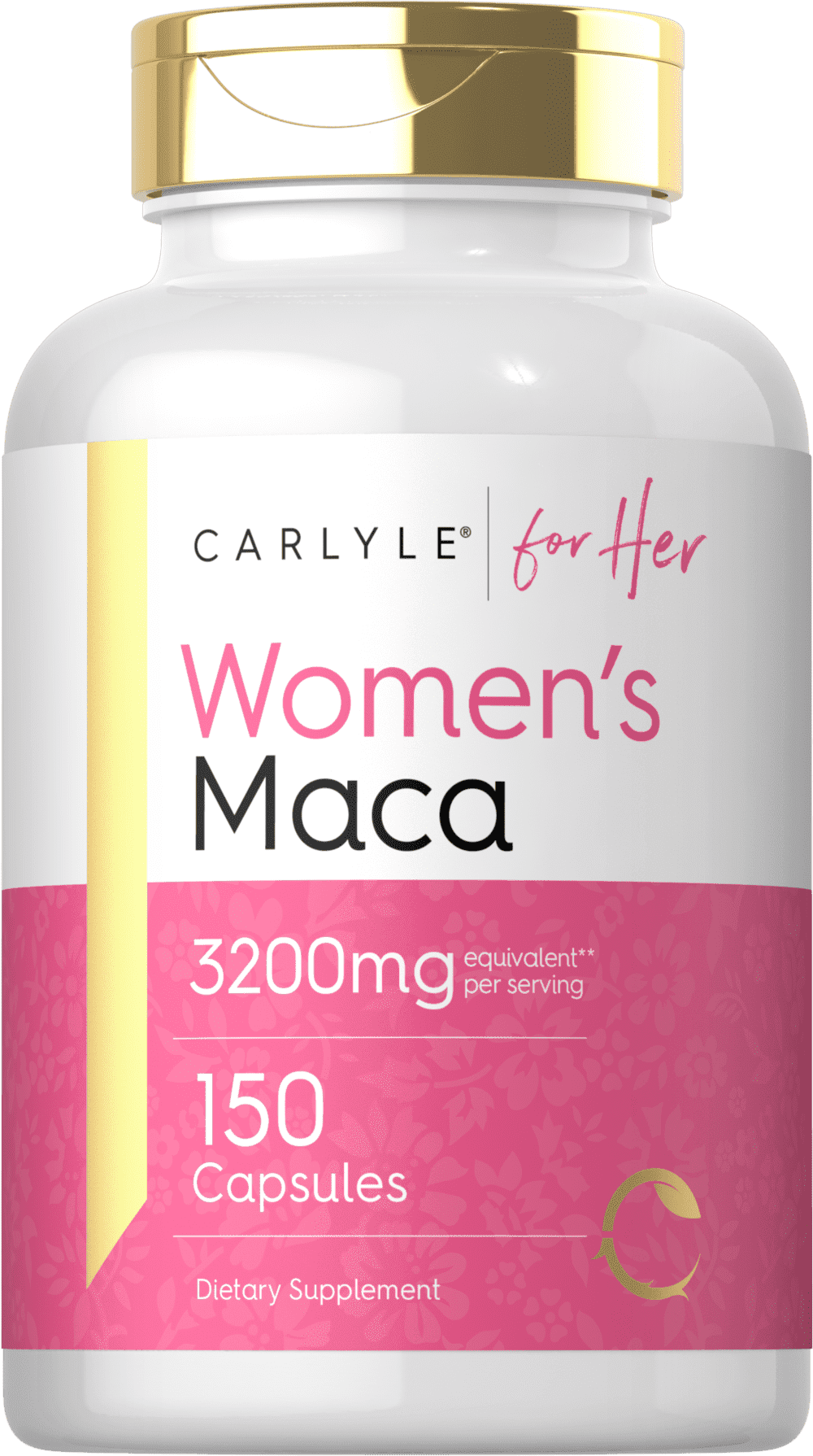 Maca Root Capsules | 3200mg | 150 Count | For Women | Non-GMO, Gluten Free Supplement | For Her by Carlyle