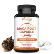 Maca Root Capsules - It Supports Energy and Vitality, Improves Mood, Balances Hormones, and Enhances Athletic Performance - 120 Count