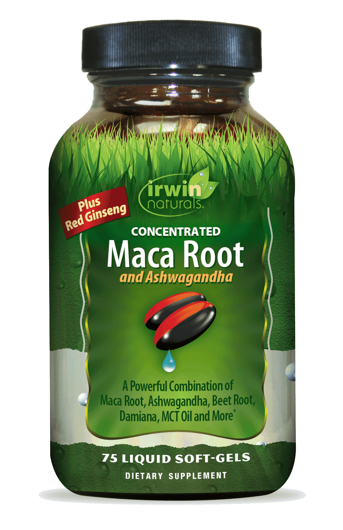 Irwin Naturals Maca Root and Ashwagandha 75 Liquid Soft-Gels