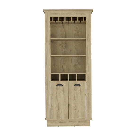 Macadamia Finish - Multiple Storage Spaces - Living Room Setup - Furniture with Longevity