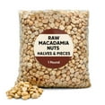 Macadamia Nuts Raw Unsalted AIF4 Halves & Pieces 1 Pounds Snacks Bulk