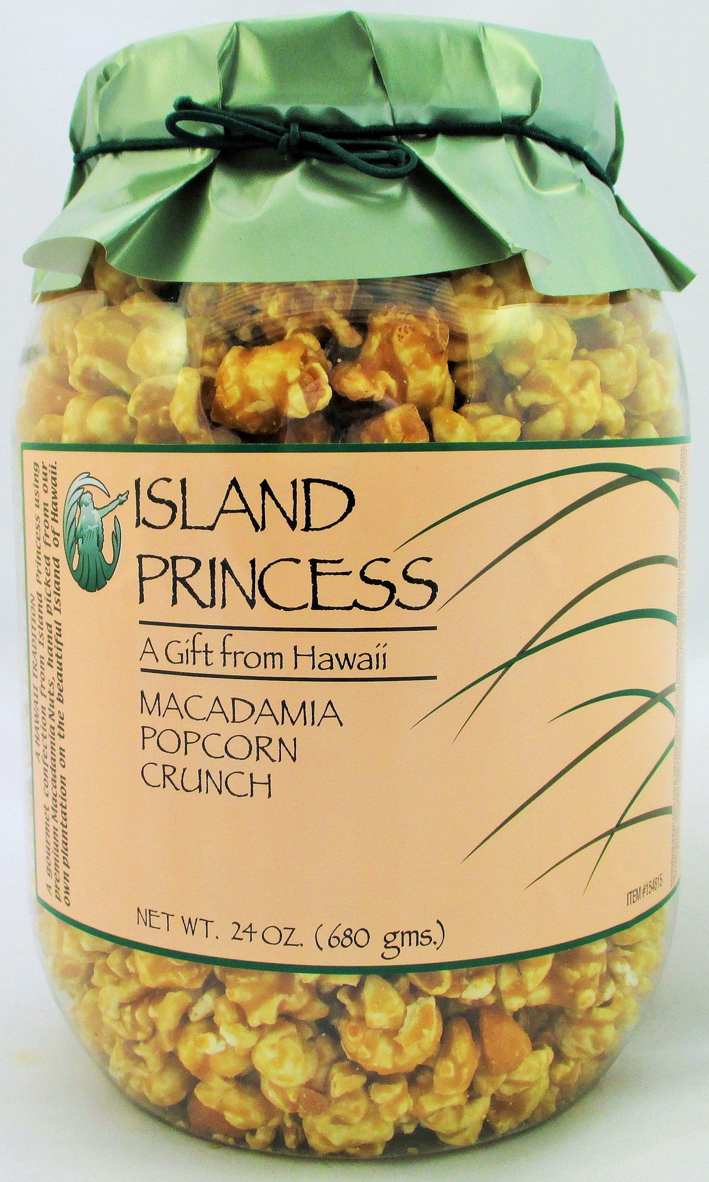 Macadamia Popcorn Crunch, Large Jar, Hawaii's Finest (24 Oz. 680g