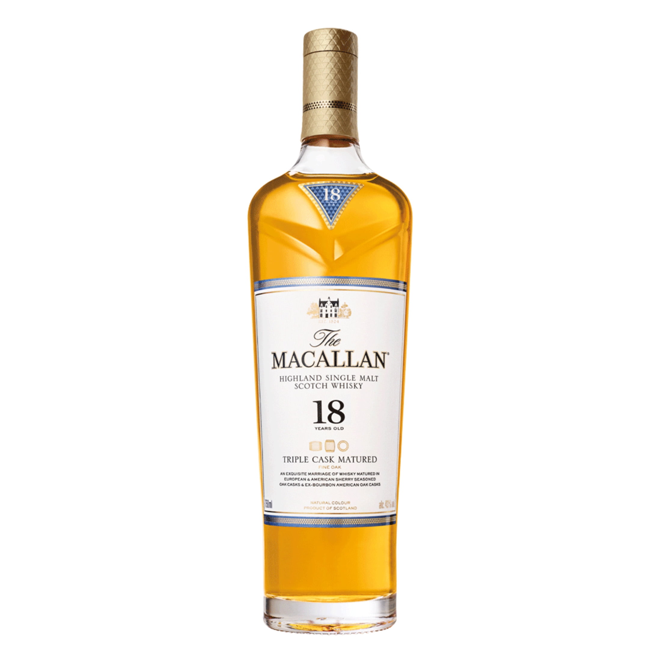Macallan Triple Cask 18yr Scotch 750ml - Walmart.com