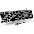 thumbnail image 1 of Macally BLSLIMKEYPROSG, Backlit USB Wired Keyboard for Mac, 1 of 7