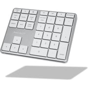 Macally Bluetooth Number Pad for Laptop - Rechargeable Wireless Numeric Keypad - Slim 35 Key Wireless Number Pad Keyboard for Data Entry, 10 Key Numpad Compatible with Mac, MacBook, iPad, PC, Windows