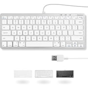 Macally Compact Keyboard White/Silver SLIMKEYCA