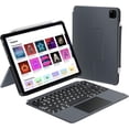 thumbnail image 1 of Macally iPad Air 13 Inch Case Keyboard (M3, 2025/M2, 2024) |iPad Pro 12.9 Keyboard Case (5/6th Gen) with Large Trackpad, Multi Angle View Stand Apple Pencil Holder, Backlit, Detachable, 1 of 7